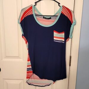 Stripe Pocket Blouse